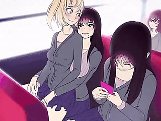 Cartoon shemale submits to dominant femdom in erotic gameplay.